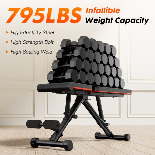 Adjustable weight bench