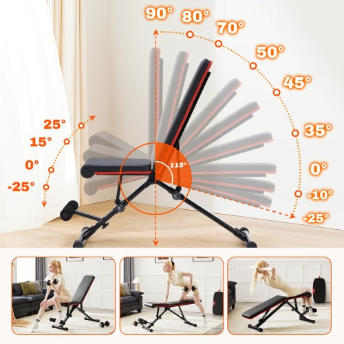 Adjustable weight bench