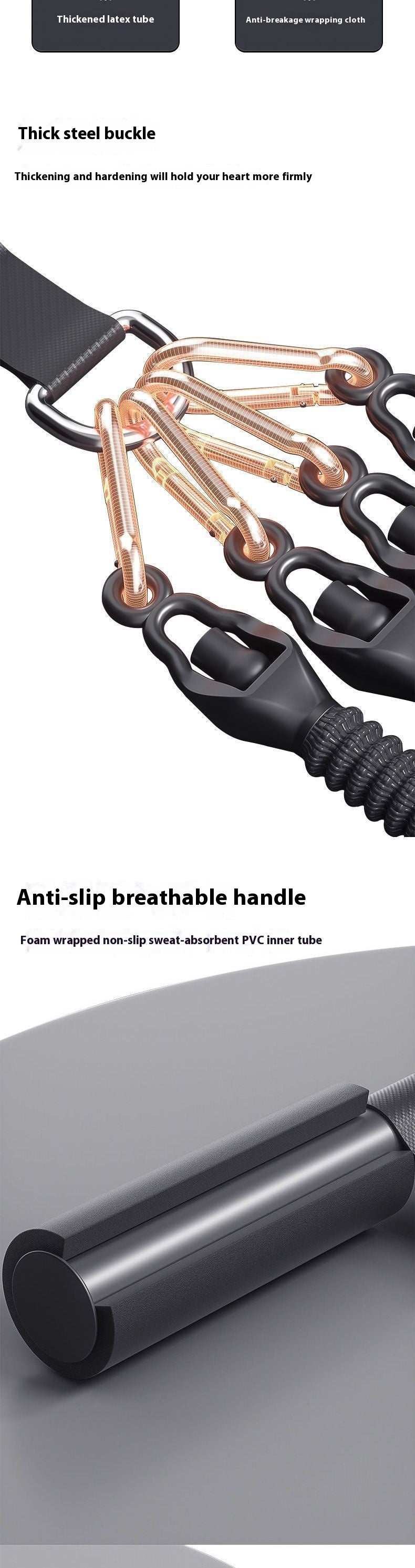 Pedal Chest Extender 45kg Four-strand Pulling Rope Practice